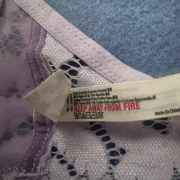 Free peoples intimates | 3 pc. Pink lace set (2 bra-34d, one thong-med); NWOT - Picture 4 of 16